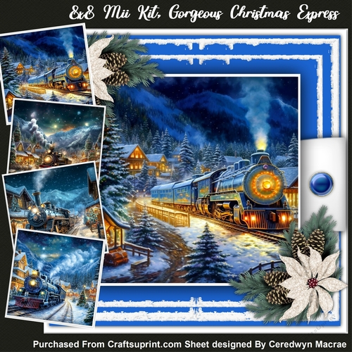 8x8 Mini Kit, Gorgeous Christmas Express