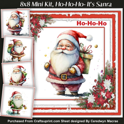 8x8 Mini Kit, Ho-Ho-Ho- Its Santa