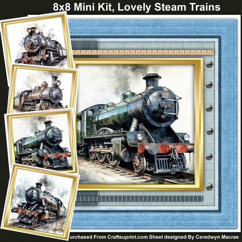 8x8 Mini Kit, Lovely Steam Trains