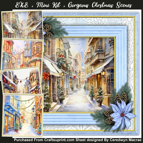 8x8 Mini Kit Gorgeous Christmas Scenes
