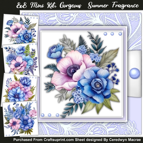 8x8 Mini Kit, Gorgeous Summer Fragrance