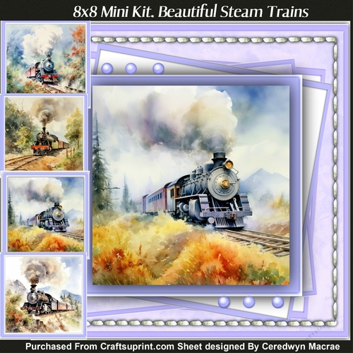 8x8 Mini Kit, Beautiful Steam Trains