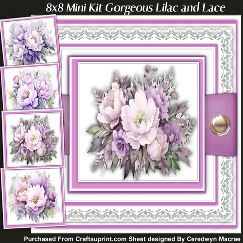 8x8 Mini Kit, Gorgeous Lilac and Lace