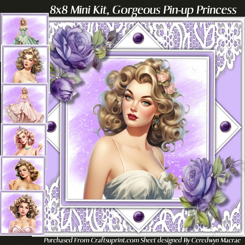 8x8 Mini Kit, Gorgeous Pin-up Princess