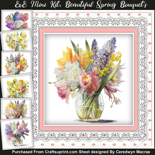 8x8 Mini Kit, Beautiful Spring Bouquets