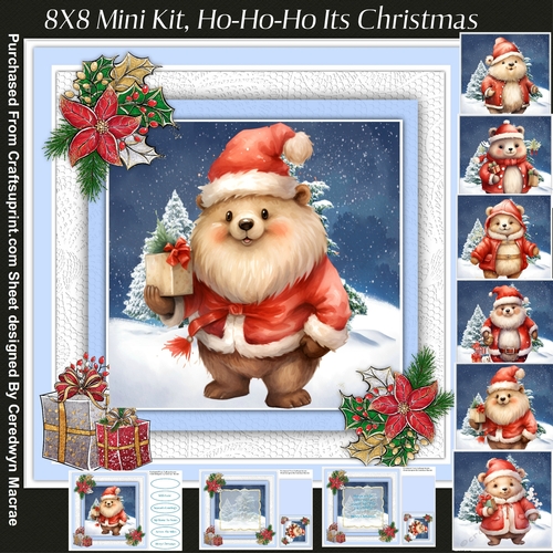 8x8 Mini Kit, Ho-Ho- Ho Its Christmas