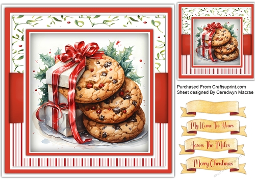 8x8 Yummie Christmas Cookie 1
