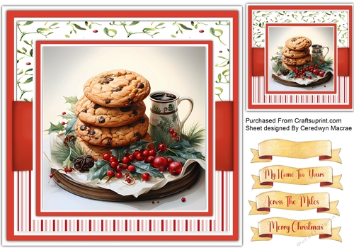 8x8 Yummie Christmas Cookie 6