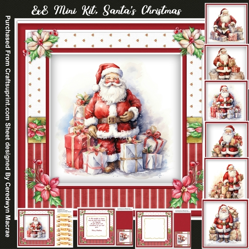 8x8 Mini Kit Santas Christmas Presents