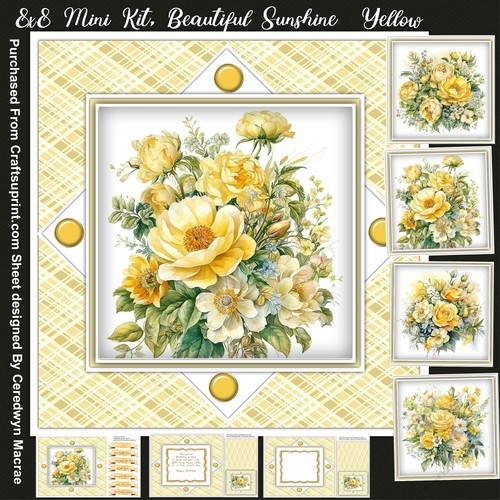8x8 Mini Kit, Beautiful Sunshine Yellow