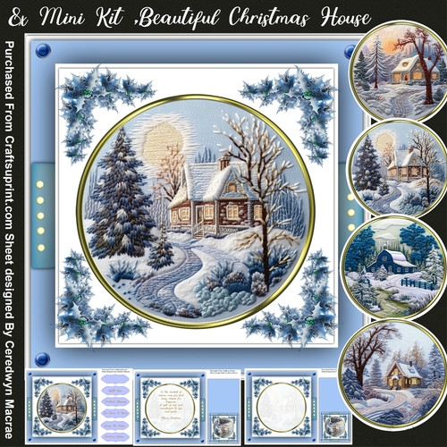 8x8 Mini Kit , Beautiful Christmas House