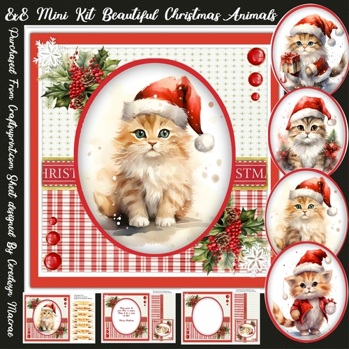 8X8 Mini Kit , Beautiful Christmas Animals