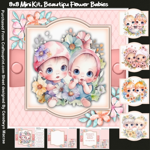 8x8 Mini Kit, Beautiful Flower Babies