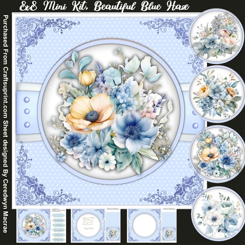 8x8 Mini Kit, Beautiful Blue Haze