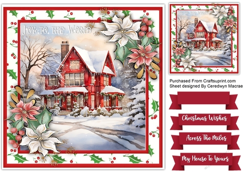 8x8 Beautiful Christmas House