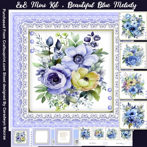 8x8 Mini Kit , Beautiful Blue Melody