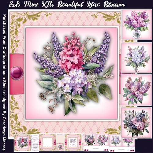 8x8 Beautiful Lilac Blossom 