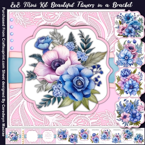 8x8 Mini Kit, Beautiful Floral Bracket