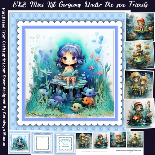 8x8 Mini Kit, Gorgeous Under water Friendp