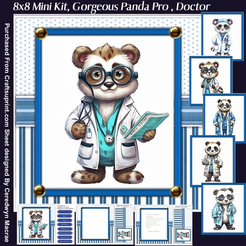 8x8 Mini Kit, Gorgeous Panda Pro , Fireman 