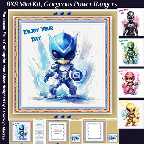 8x8 Mini Kit, Gorgeous Power Rangers
