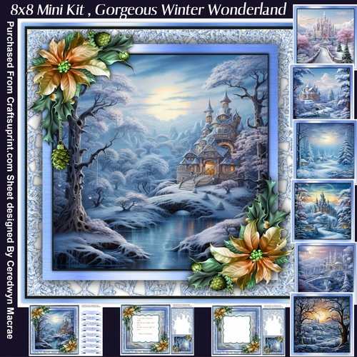 8x8 Mini Kit, Gorgeous Winter Wonderland