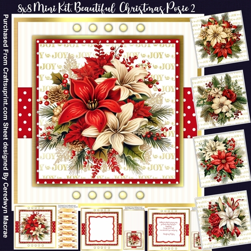8x8 Mini Kit, Beautiful Christmas Posie 2
