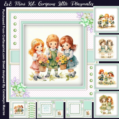 8x8 Mini Kit , Gorgeous Little Playmates