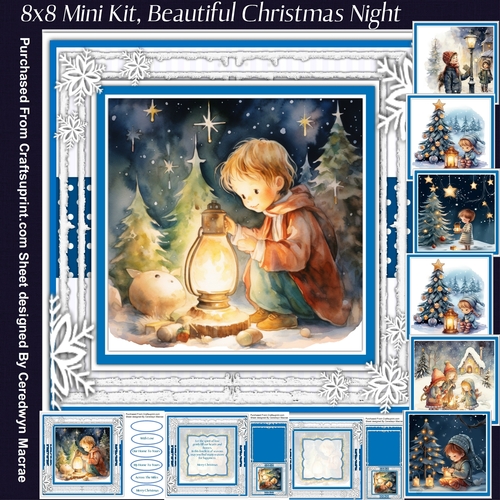 8x8 Mini Kit, Beautiful Christmas Night