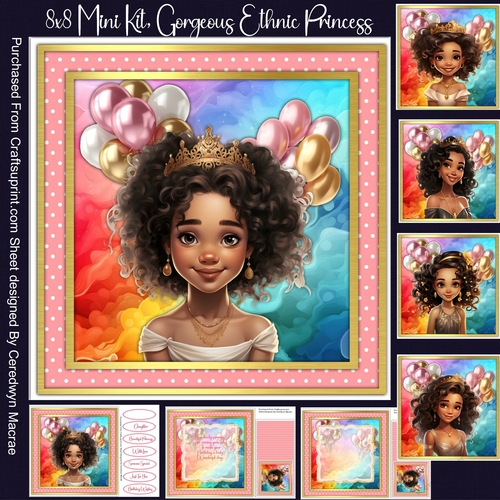 8x8 Mini Kit, Gorgeous Ethnic Princess 1