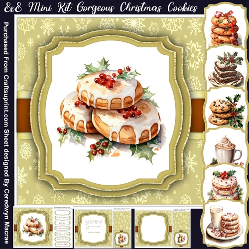 8x8 Mini Kit, Gorgeous Christmas Cookies
