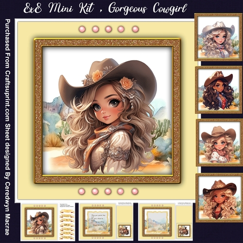 8x8 Mini Kit, Gorgeous Cowgirl