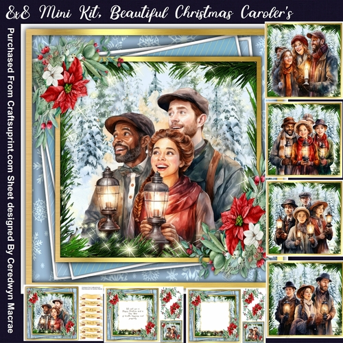 8x8 Mini Kit , Beautiful Christmas Singers