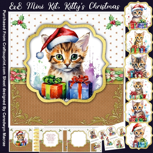 8x8 Mini Kit, Gorgeous Kittys Christmas 