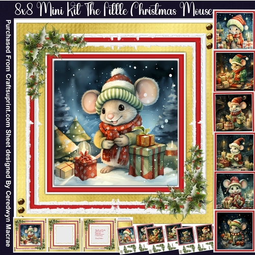 8x8 Mini Kit , The Little Christmas Mouse