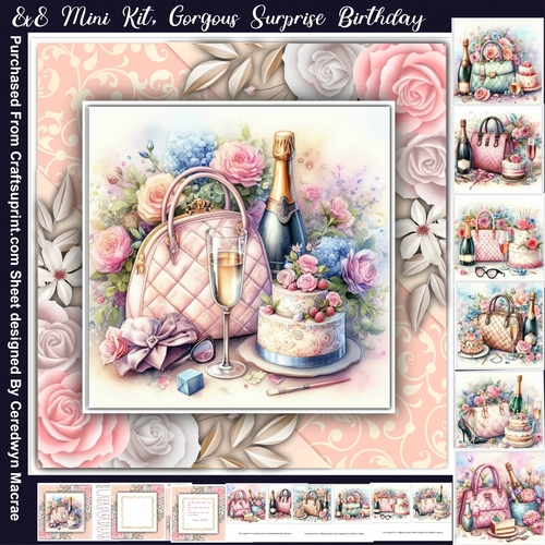 8x8 Mini Kit Gorgeous Surprise Birthday