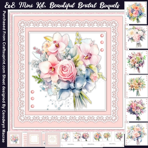 8x8 Mini Kit Beautiful Bridal Bouquets