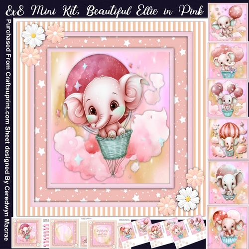 8x8 Mini Kit , Beautiful Ellie in Pink