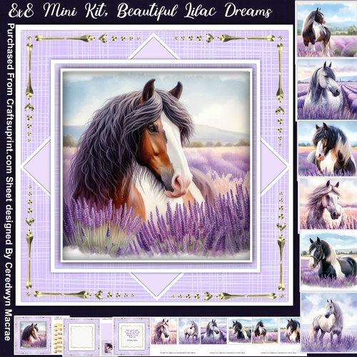 8x8 Mini Kit, Beautiful Lilac Dreams