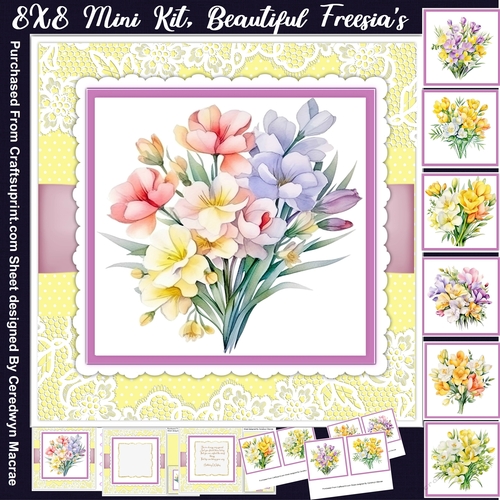 8x8 Mini Kit, Beautiful Freesias  