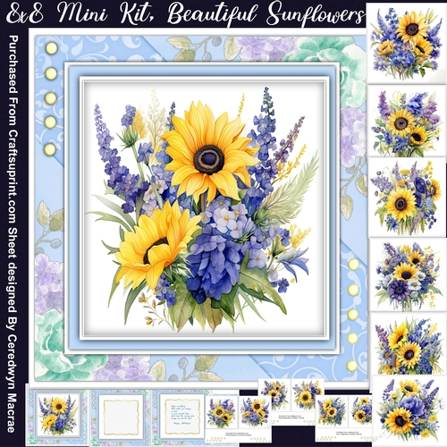 8x8 Mini Kit, Beautiful Sun Flowers