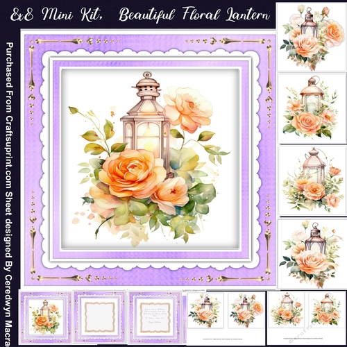 8x8 Mini Kit, Beautiful Floral Lantern