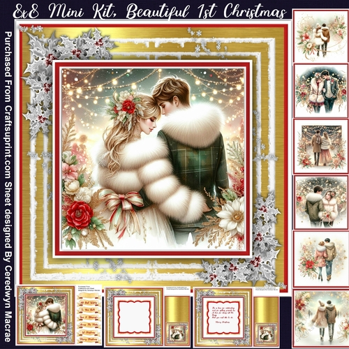 8x8 Mini Kit, Beautiful 1st Christmas