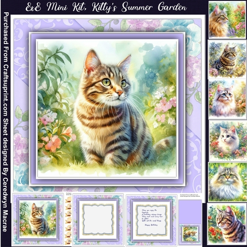 8x8 Mini Kit , Kittys Summer Garden