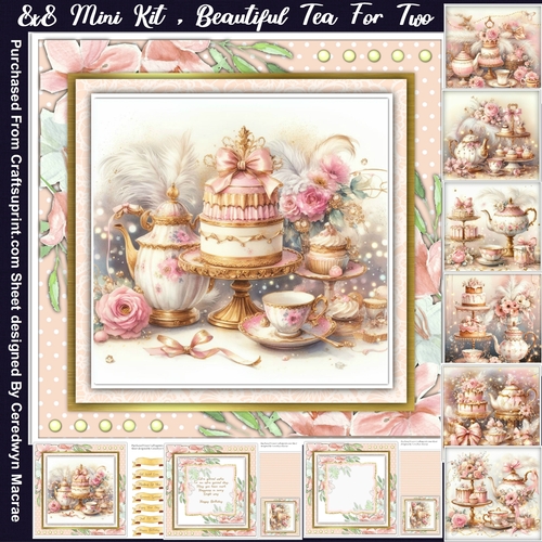 8x8 Mini Kit, Beautiful Tea For Two