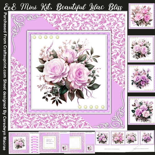 8x8 Mini Kit, Beautiful lilac Bliss 