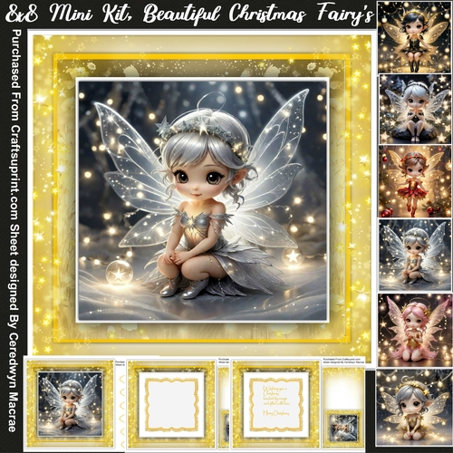 8x8 Mini Kit, Beautiful Christmas Fairys 