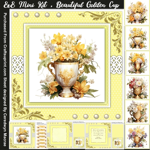 8x8 Mini Kit, Beautiful Golden Cup