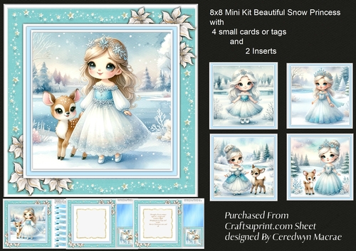 8x8 Mini Kit, Beautiful Snow Princess
