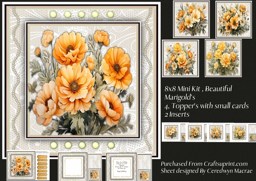 8x8 Mini kit, Beautiful Magnolias